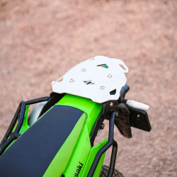 Kawasaki KLX 230 Haulier Luggage Carrier - Silver Plate