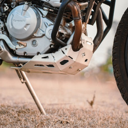 Kawasaki KLX 230 Vambrace Bashplate - Silver (CBU Version)